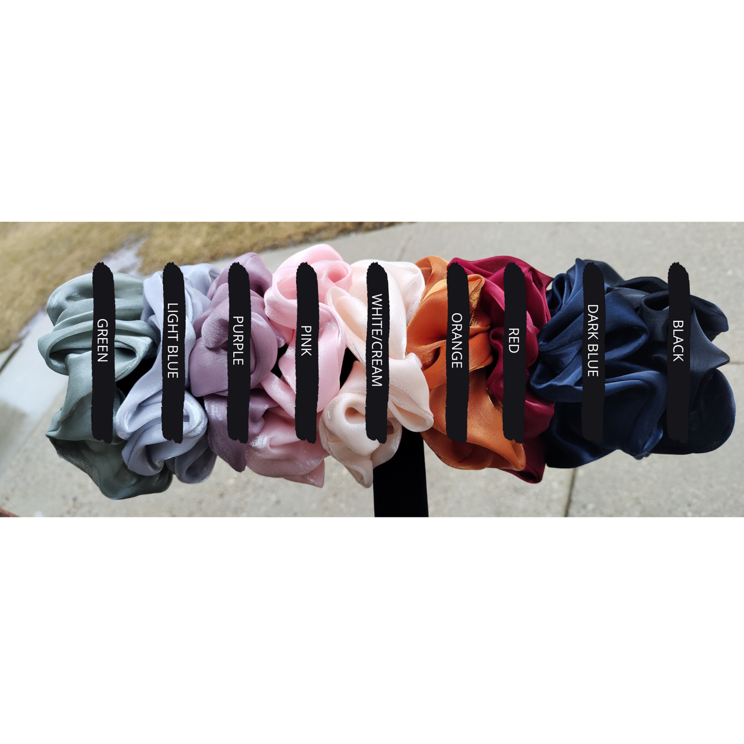 Silky/Chiffon Scrunchies