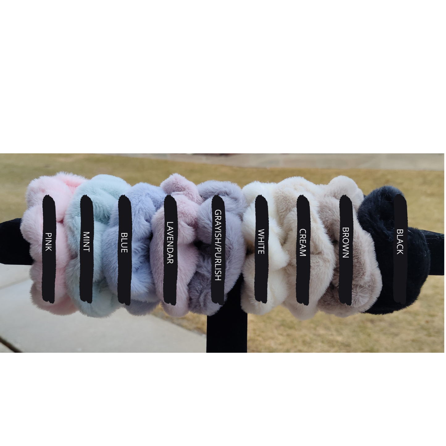 Faux Fur Schrunchies