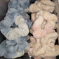 Faux Fur Two Color Scrunchies