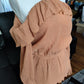 Camel/Tan Halter Off Shoulder Top