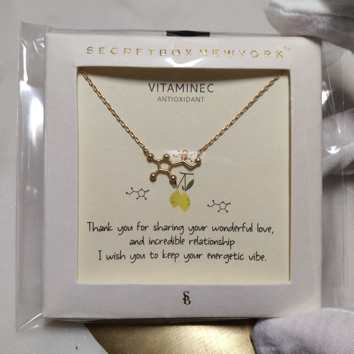 Molecule Necklace - 14k Gold Plated