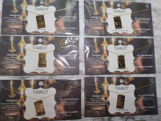 Tarot Necklaces - Gold Dipped