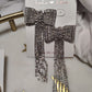 Bow Tassel Hanging Earrings - Silver - S925