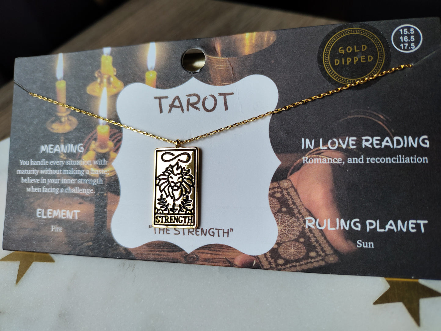 Tarot Necklaces - Gold Dipped