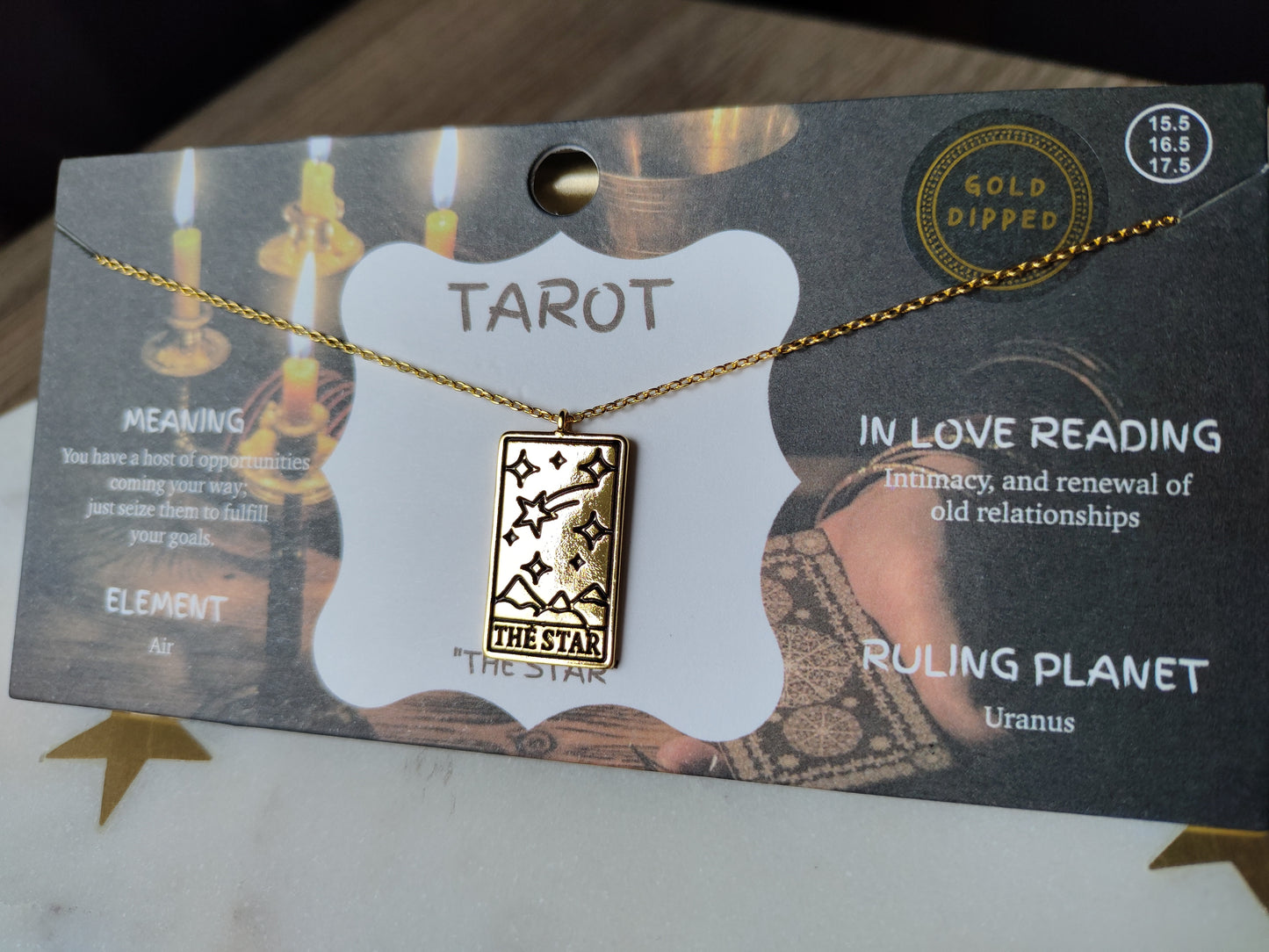 Tarot Necklaces - Gold Dipped