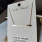 Statement Bar Necklaces - Gold Dipped