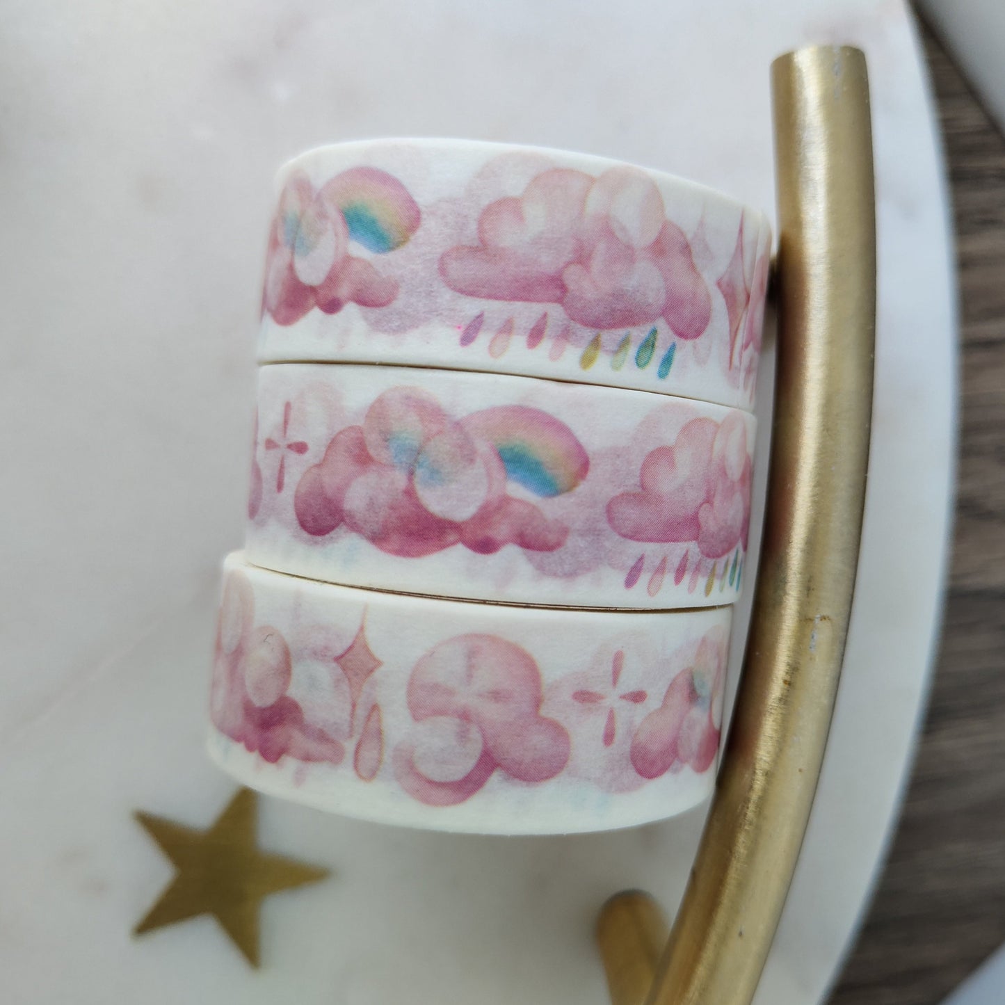 Watercolor Clouds Washi Tape - Single PCS