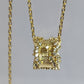 Round Pendant Necklace - Gold Plated