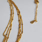 3 Chain Layered Mini Hearts Necklace - Sterling Silver