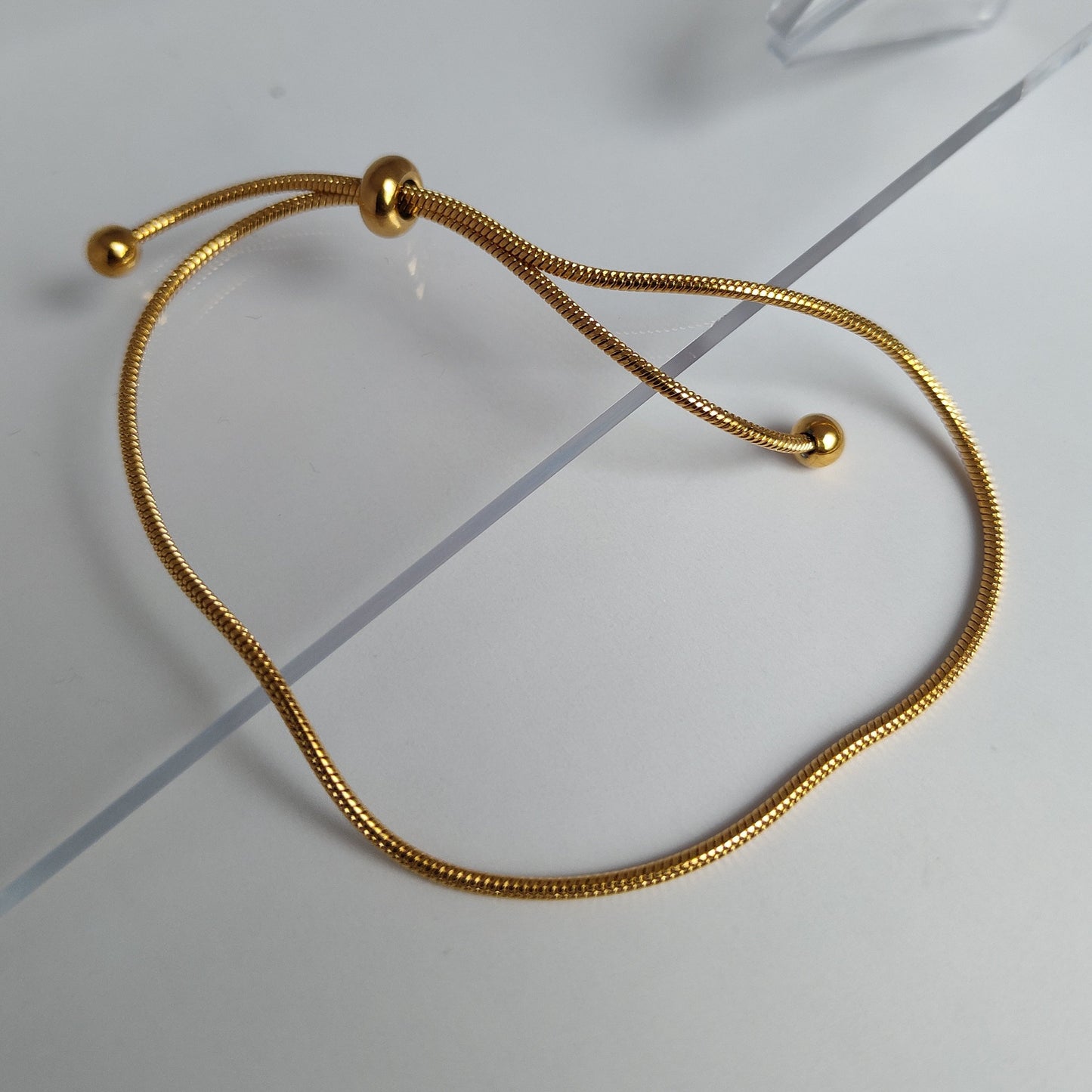 Adjustable Bracelet/Anklet - Gold Plated