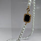 2PCS - Pearl and Heart Layered Necklace - Sterling Silver