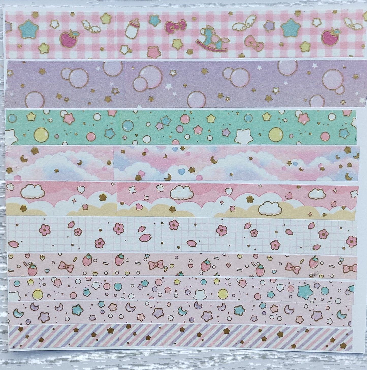 Washi Tape Sets - 10 Rolls