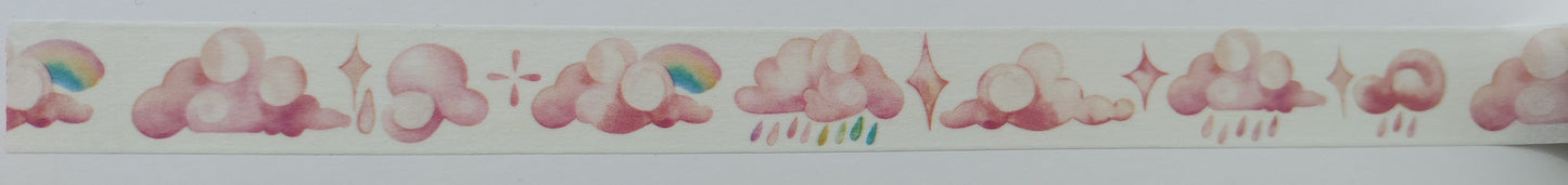 Watercolor Clouds Washi Tape - Single PCS