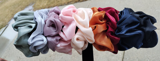 Silky/Chiffon Scrunchies