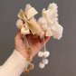 Faux Fur Hair Clips With Detachable Tassel