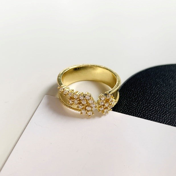 Starry Adjustable Ring - 18k Gold Plated