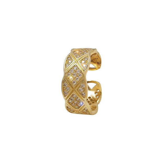 X - Open Ring - 18k Gold Plated